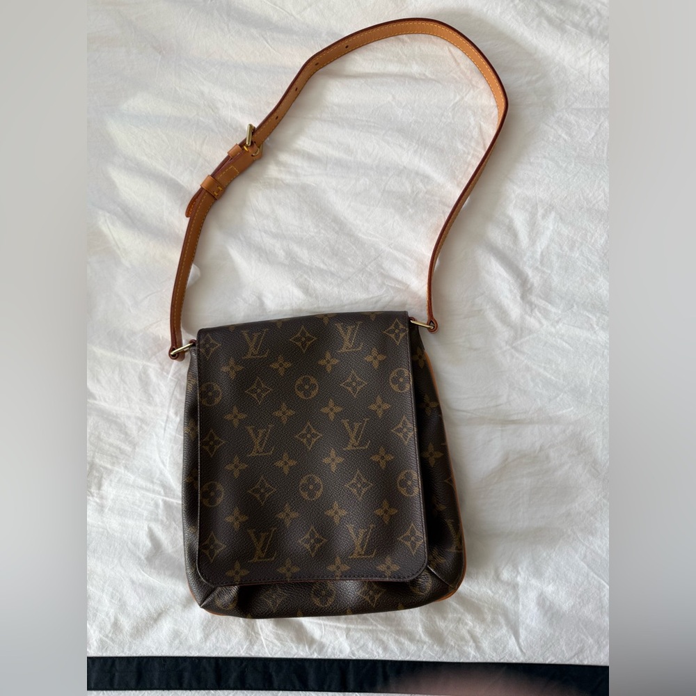 Louis Vuitton Brown Monogram Shoulder Bag AUTHENTIC - Picture 8 of 10